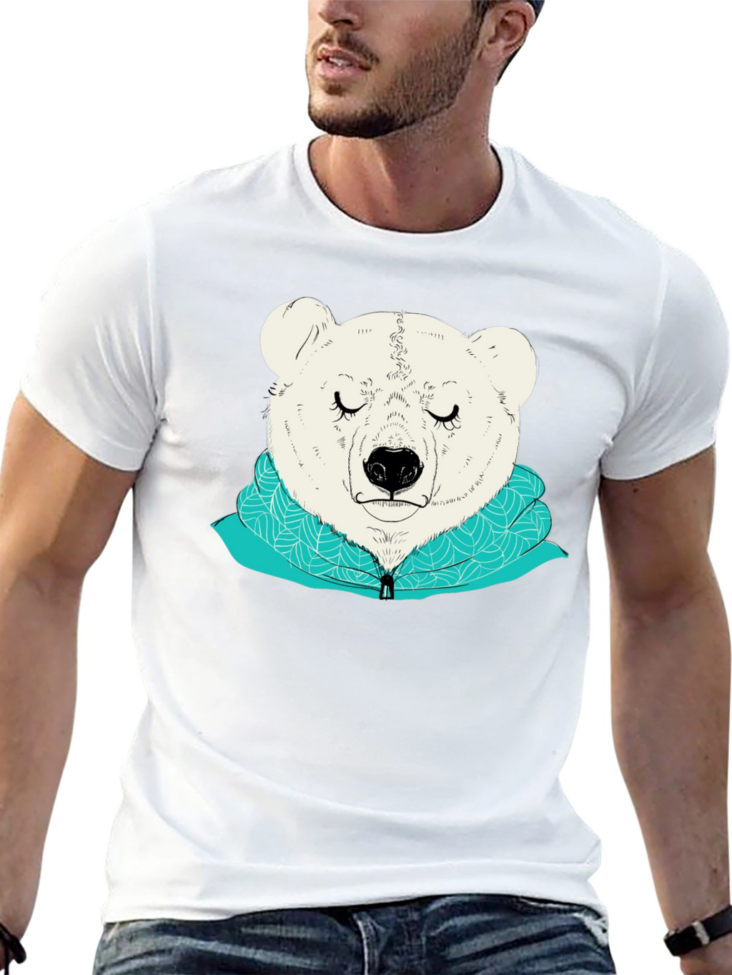 Bear Graphic Tee - Soft & Stylish