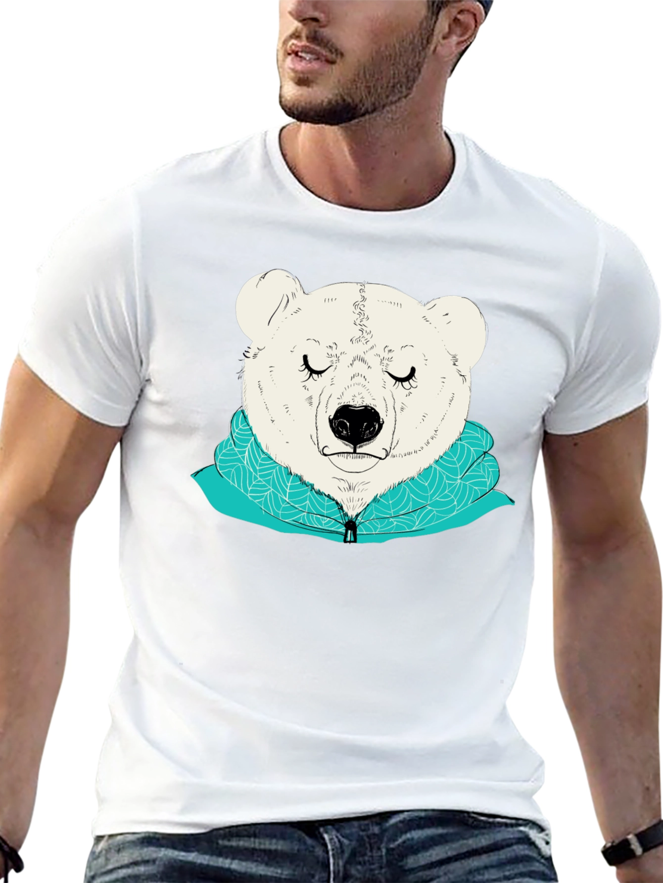 Bear Graphic Tee - Soft & Stylish