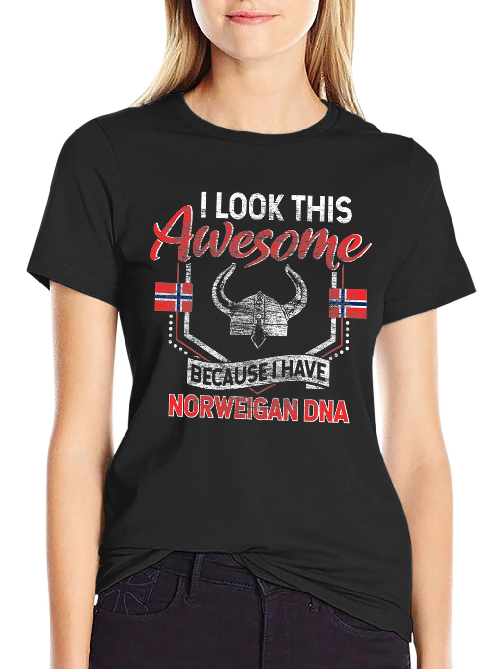 Awesome Norwegian DNA Graphic T-Shirt