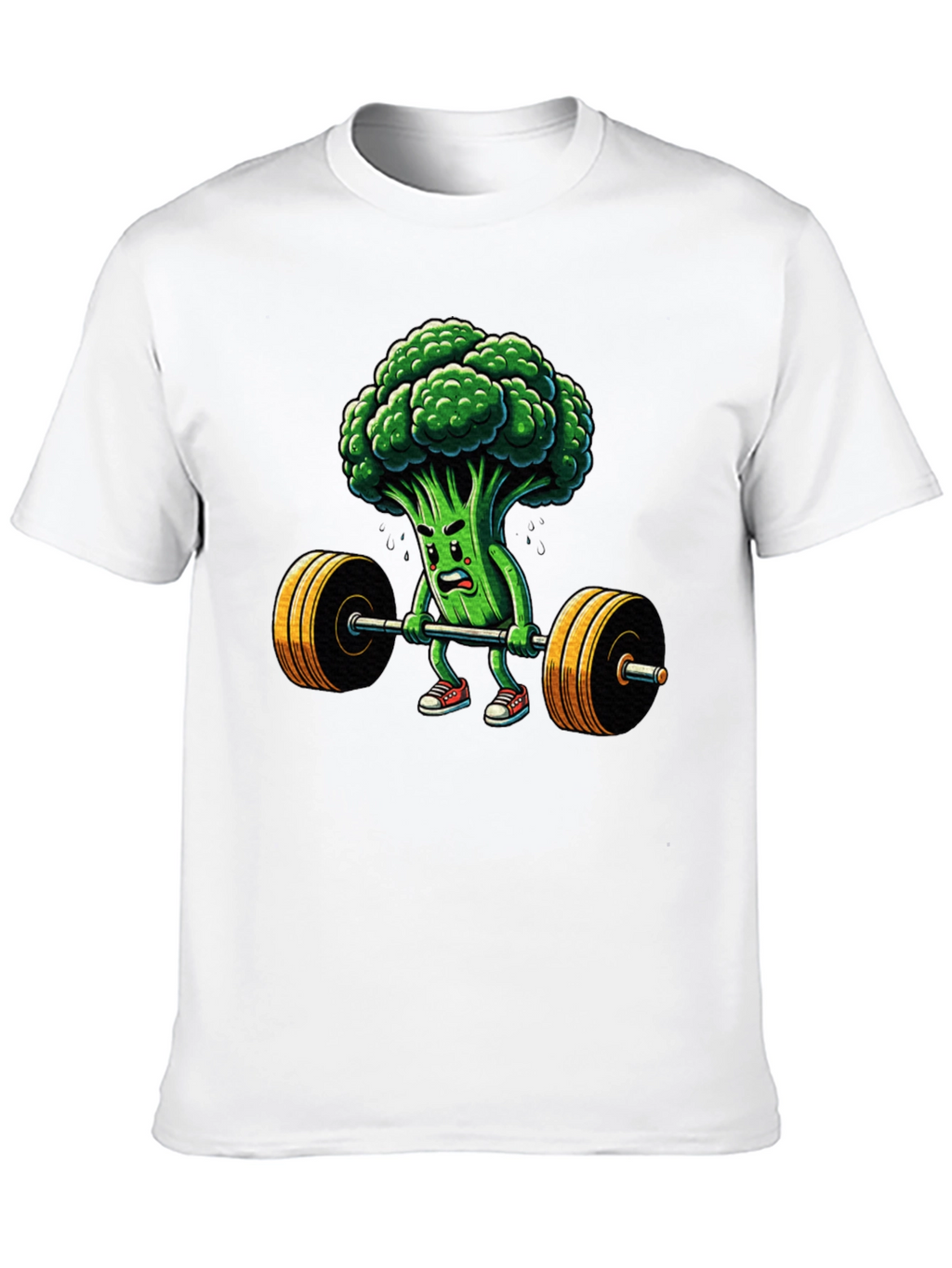 Broccoli Weightlifter Graphic T-Shirt