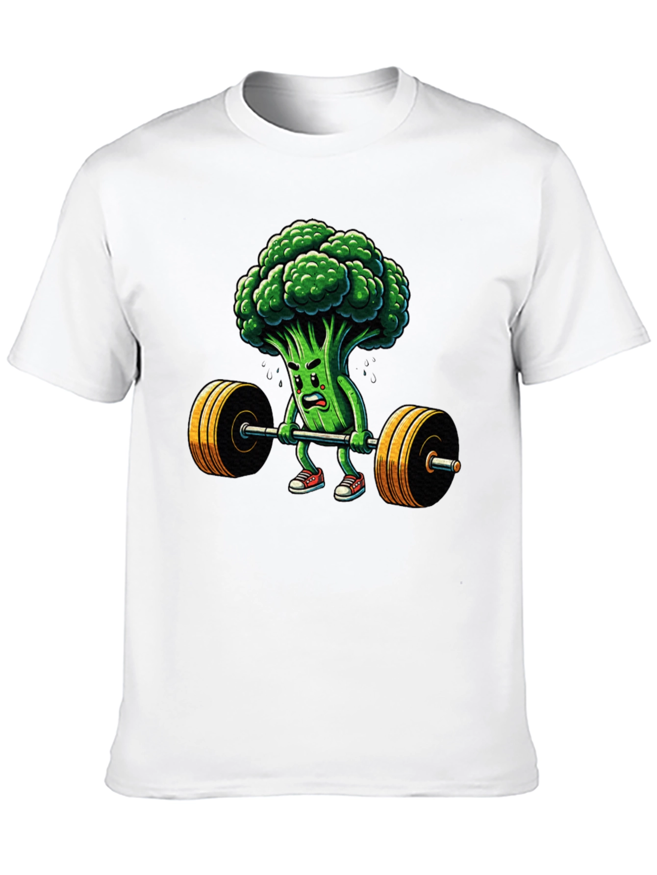 Broccoli Weightlifter Graphic T-Shirt