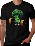 Broccoli Weightlifter Graphic T-Shirt