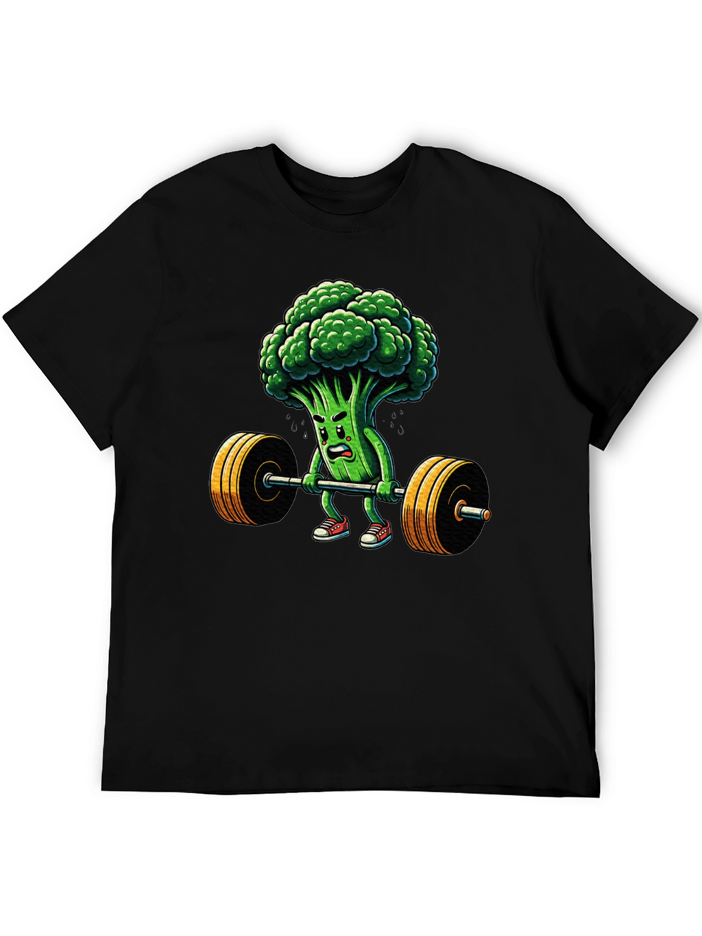 Broccoli Weightlifter Graphic T-Shirt