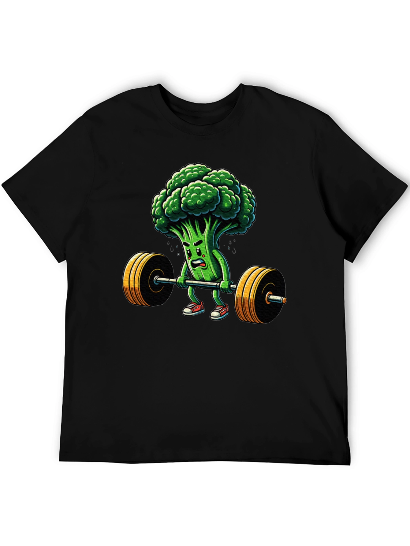 Broccoli Weightlifter Graphic T-Shirt