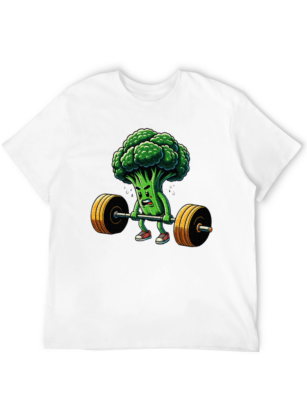 Broccoli Weightlifter Graphic T-Shirt