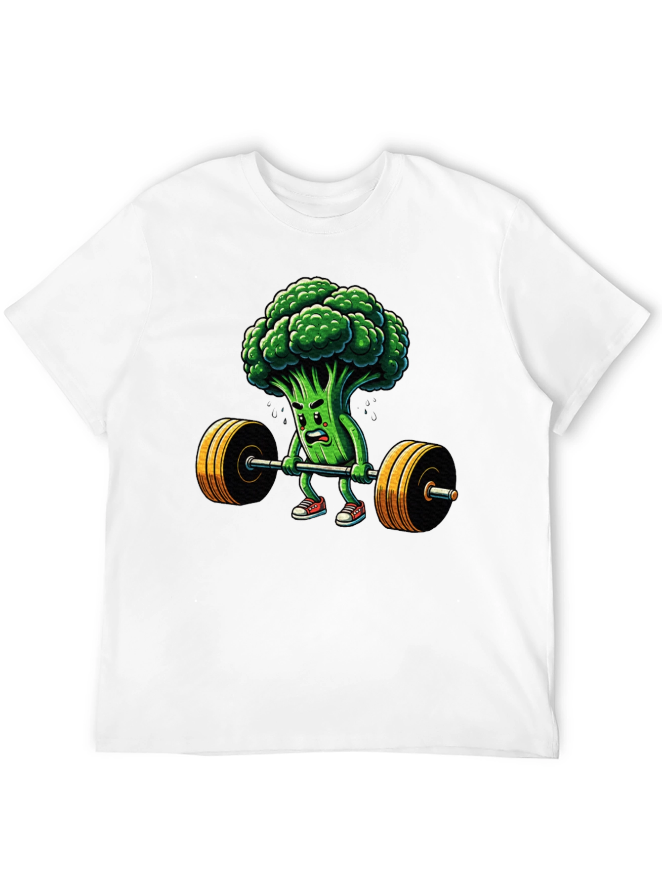 Broccoli Weightlifter Graphic T-Shirt