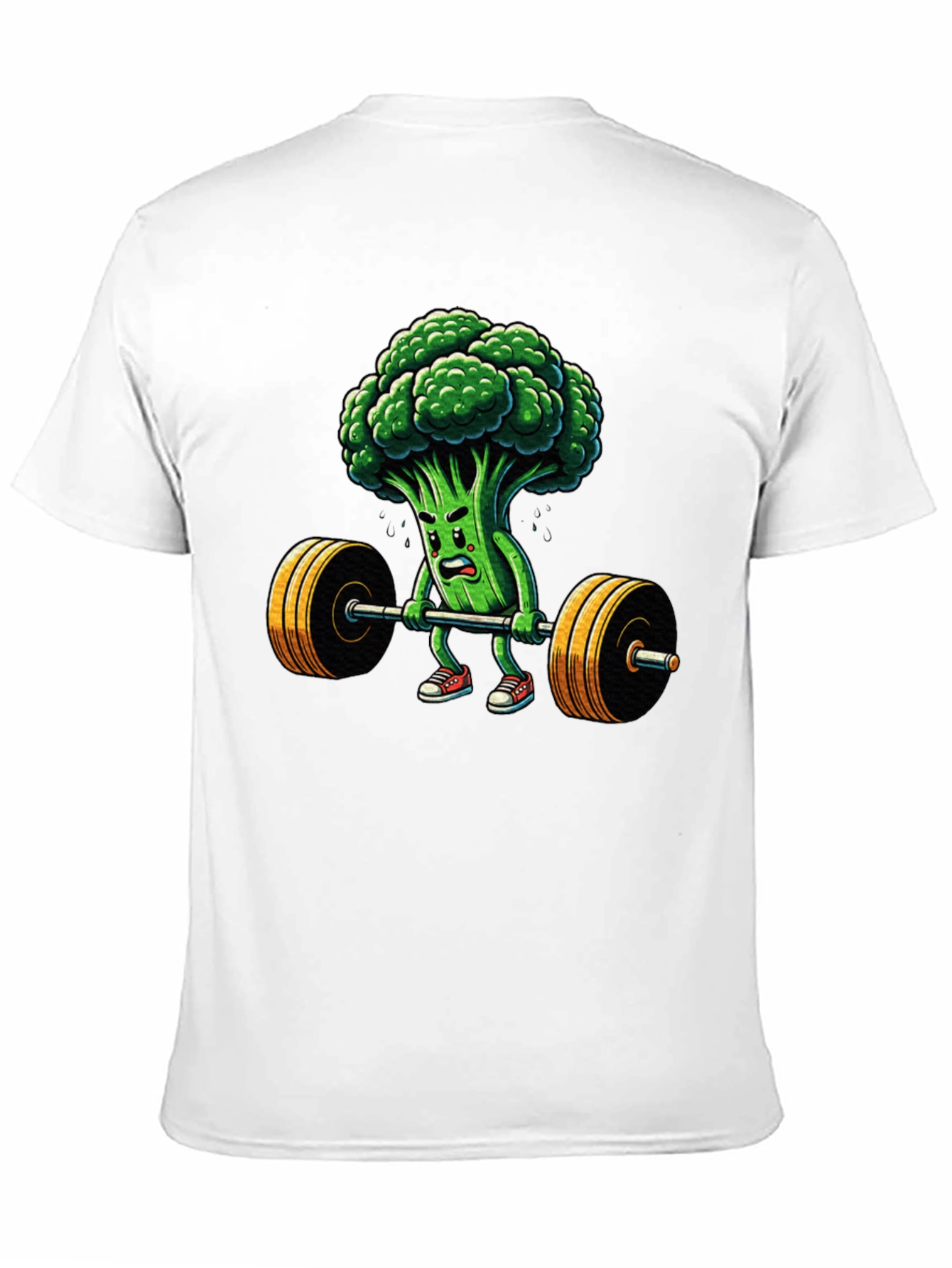 Broccoli Weightlifter Graphic T-Shirt