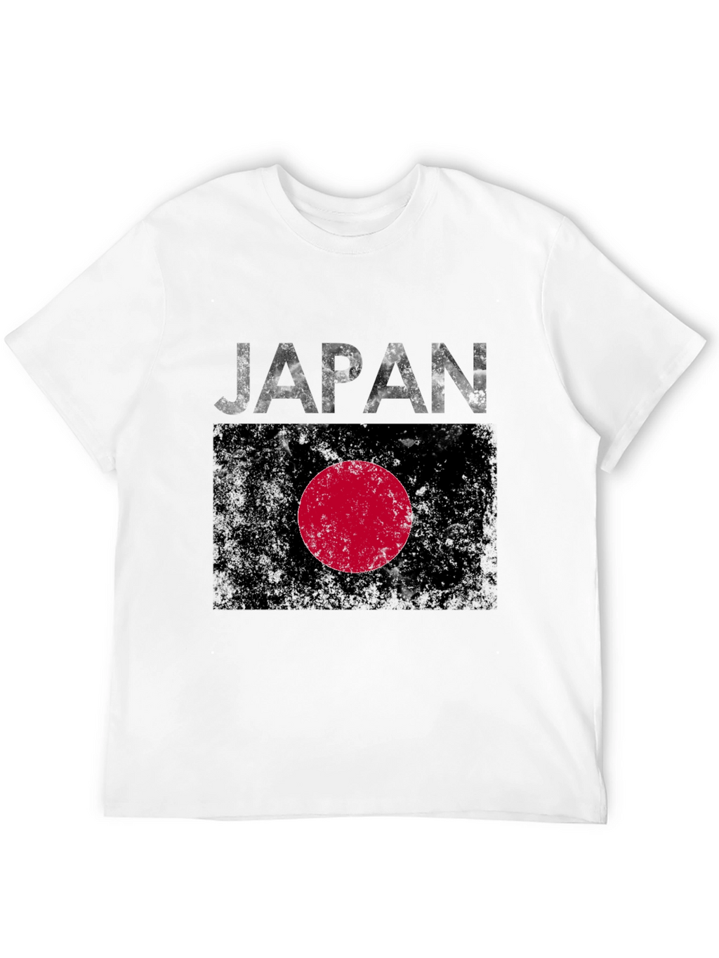 Japan Flag Graphic Tee - Distressed Print