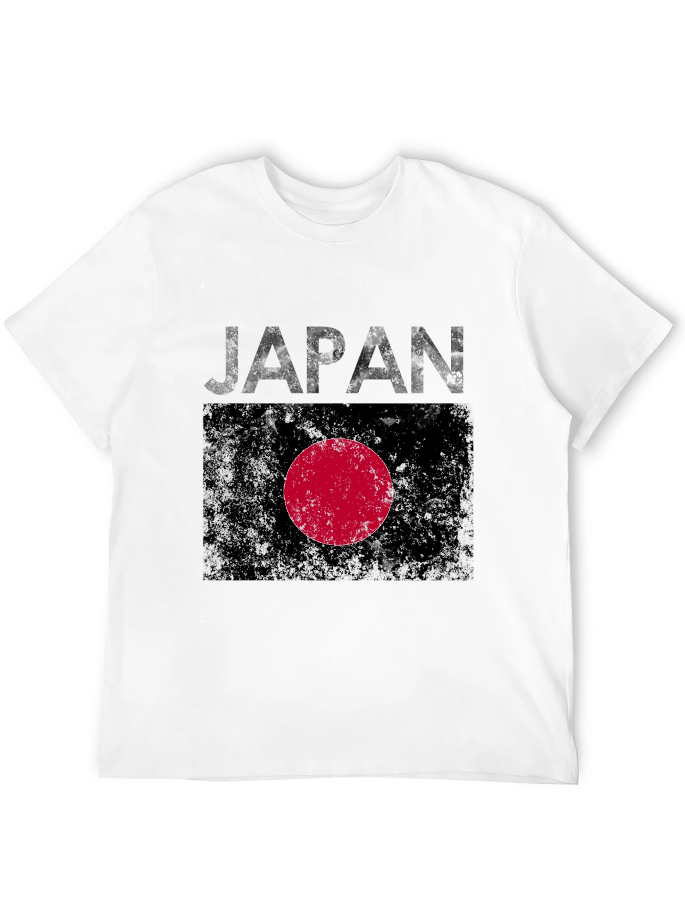 Japan Flag Graphic Tee - Distressed Print