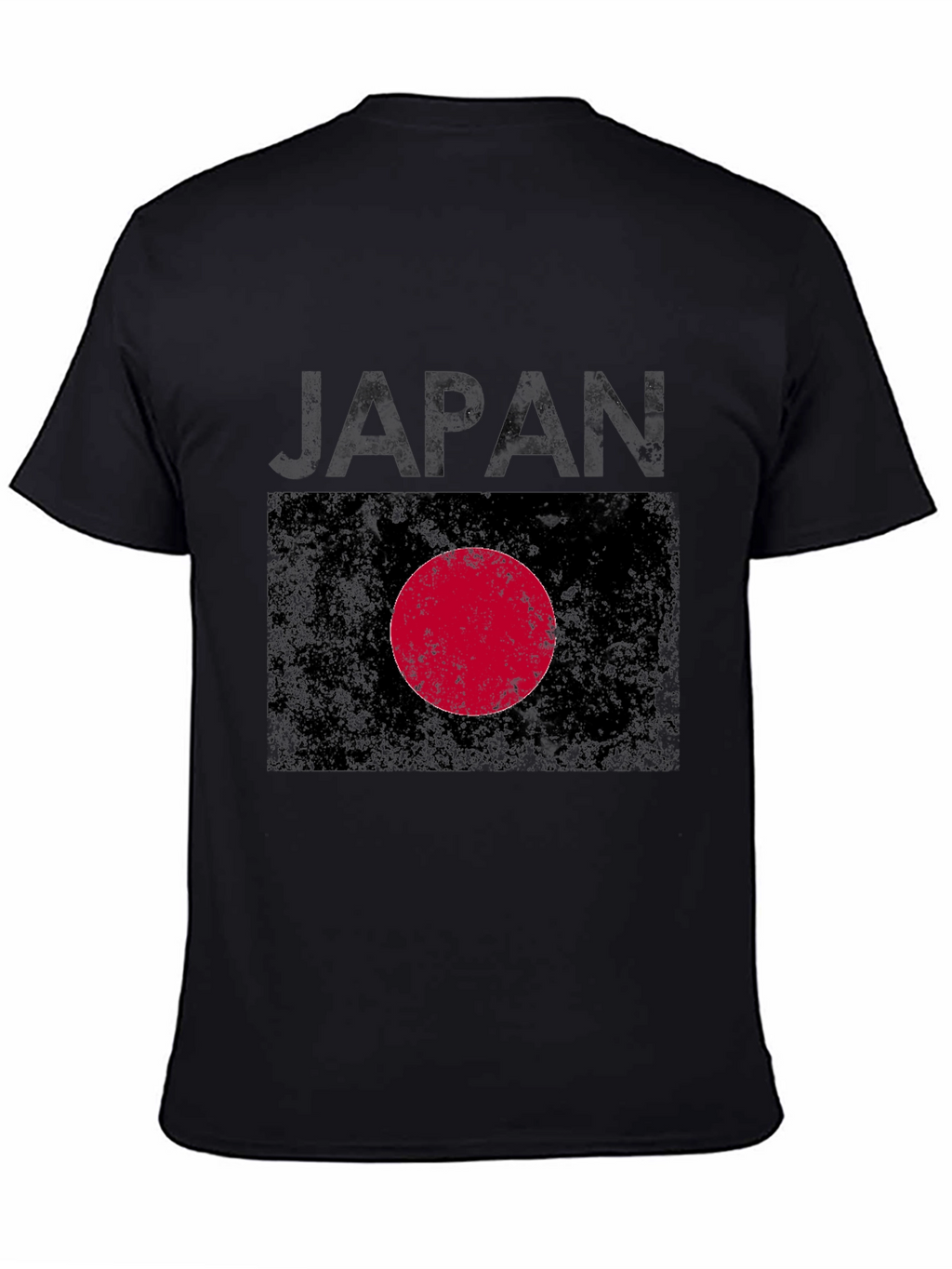 Japan Flag Graphic Tee - Distressed Print
