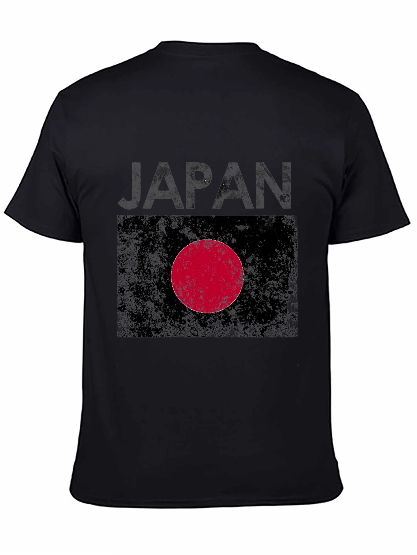 Japan Flag Graphic Tee - Distressed Print
