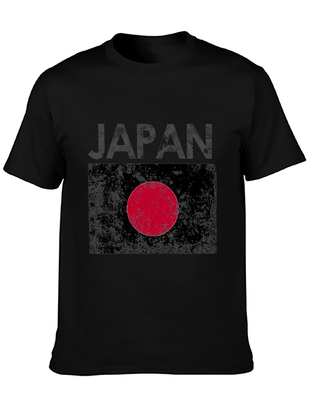 Japan Flag Graphic Tee - Distressed Print