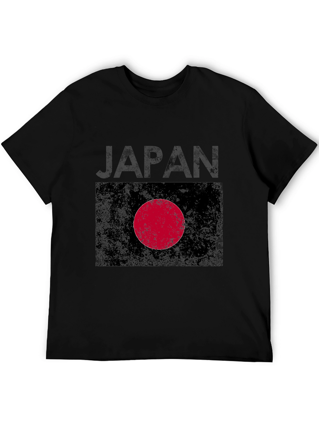 Japan Flag Graphic Tee - Distressed Print