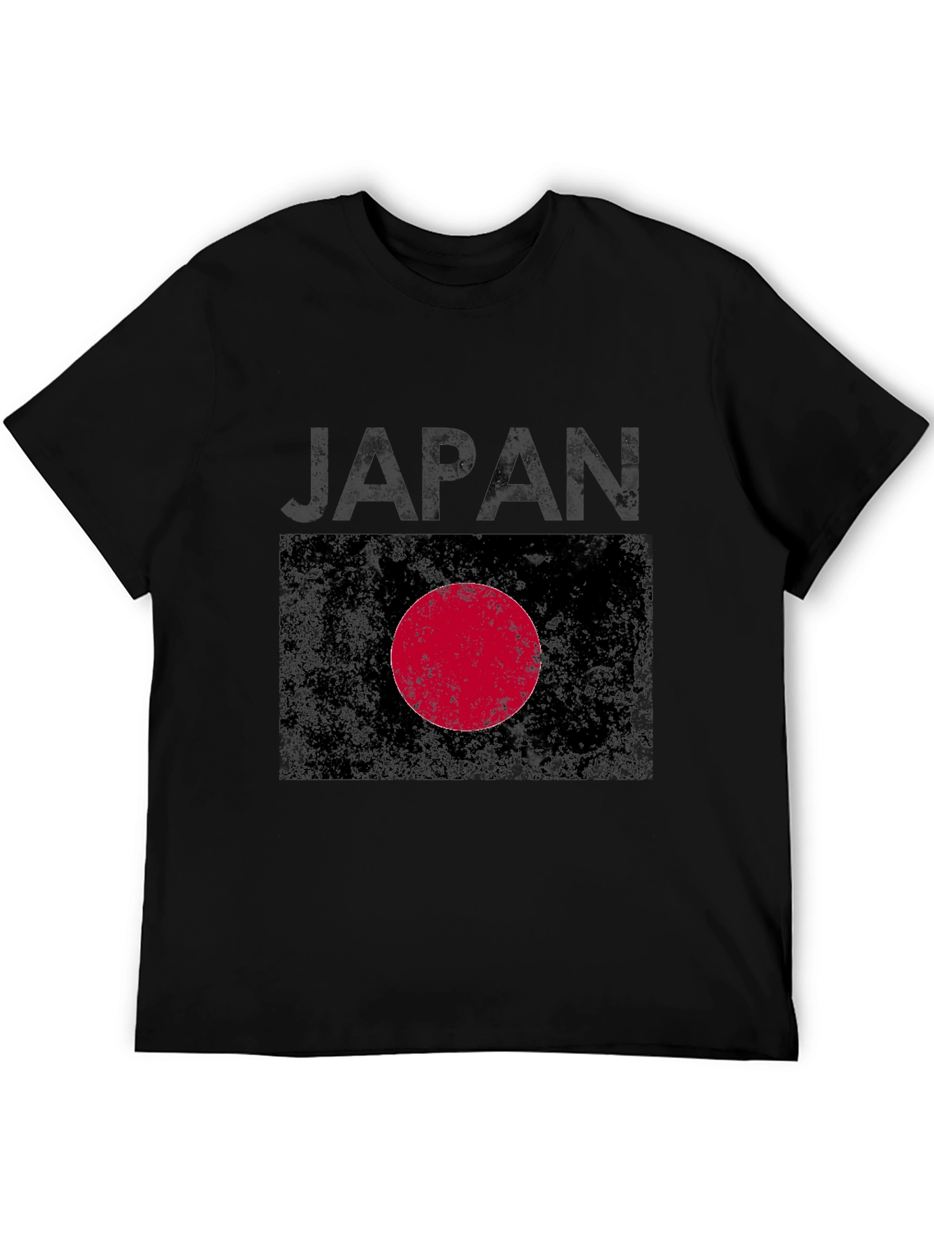 Japan Flag Graphic Tee - Distressed Print