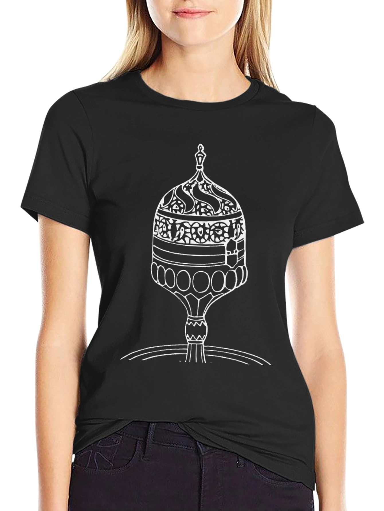 Dome Graphic Tee - Black Cotton Blend