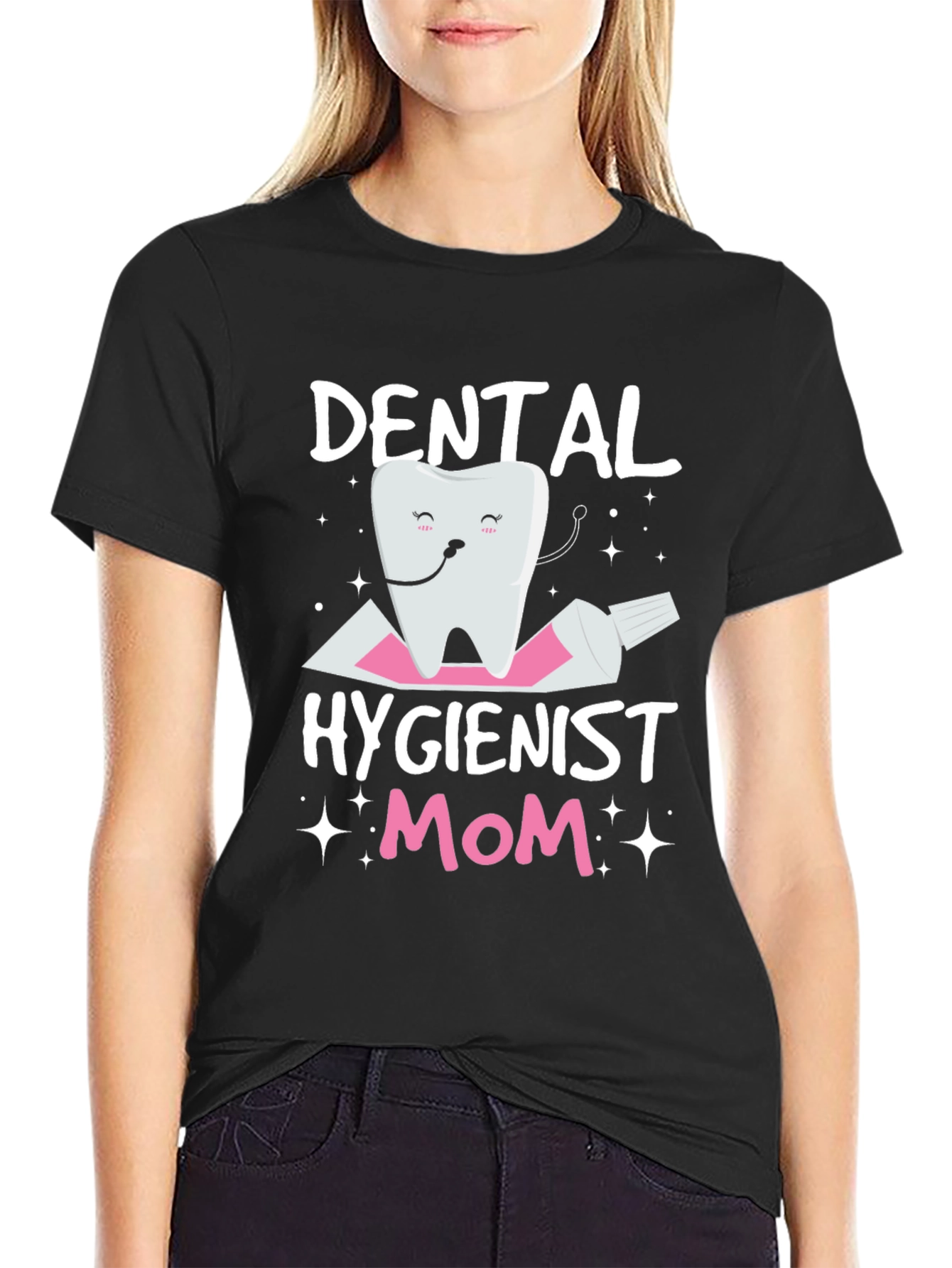 Dental Hygienist Mom T-Shirt Funny Tooth Tee
