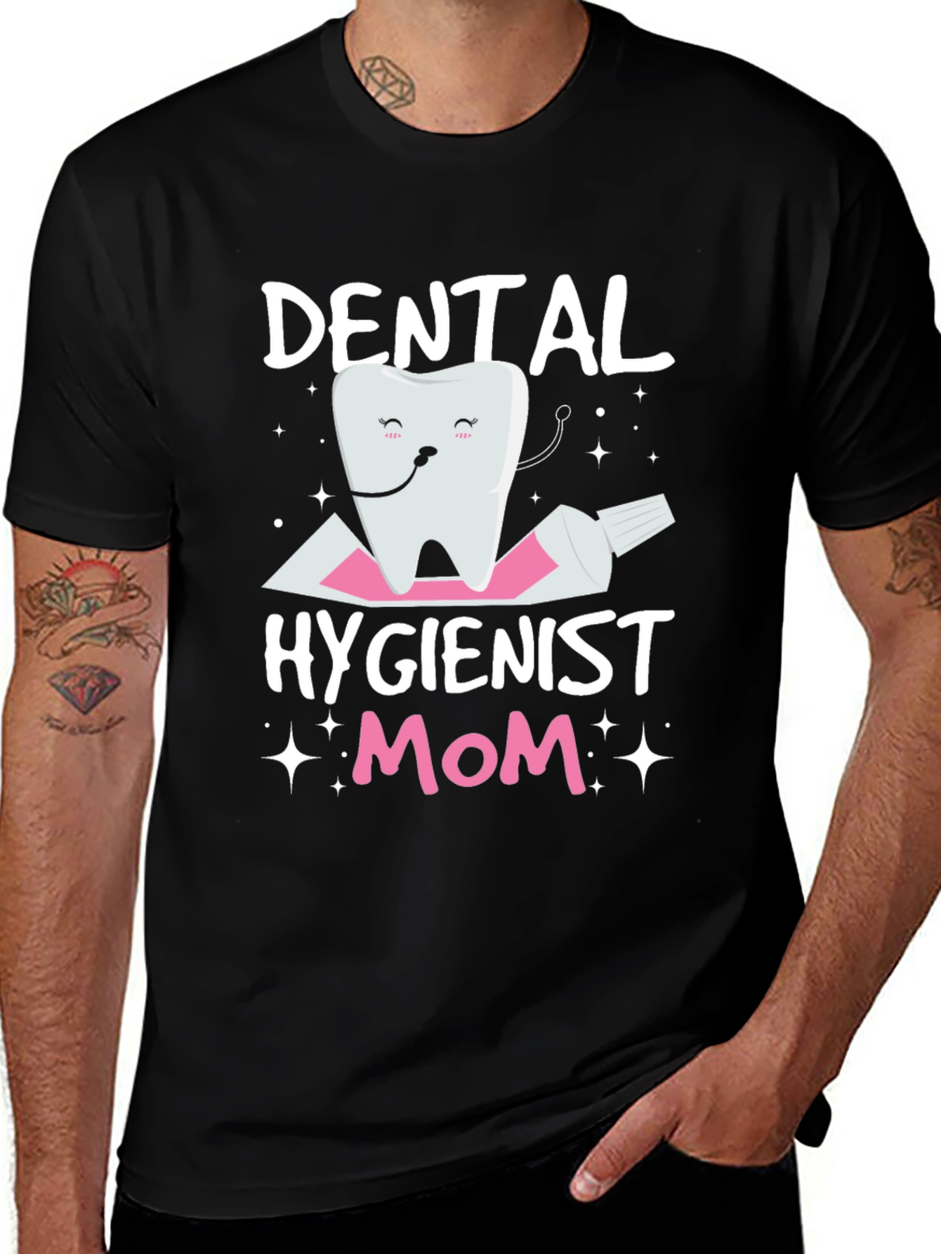 Dental Hygienist Mom T-Shirt Funny Tooth Tee