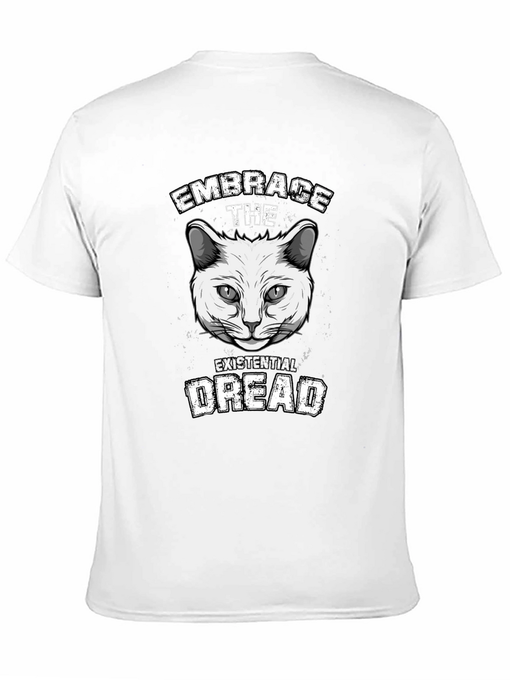 Embrace Existential Dread Cat Graphic T-Shirt