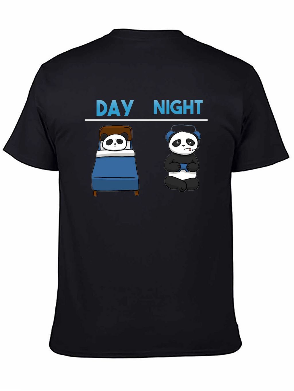Day & Night Panda Gamer T-Shirt