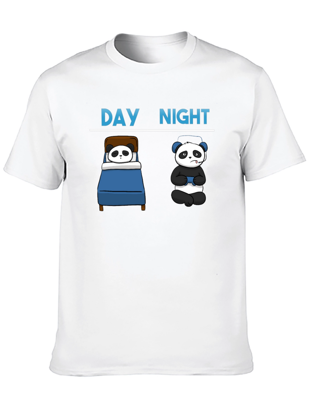 Day & Night Panda Gamer T-Shirt