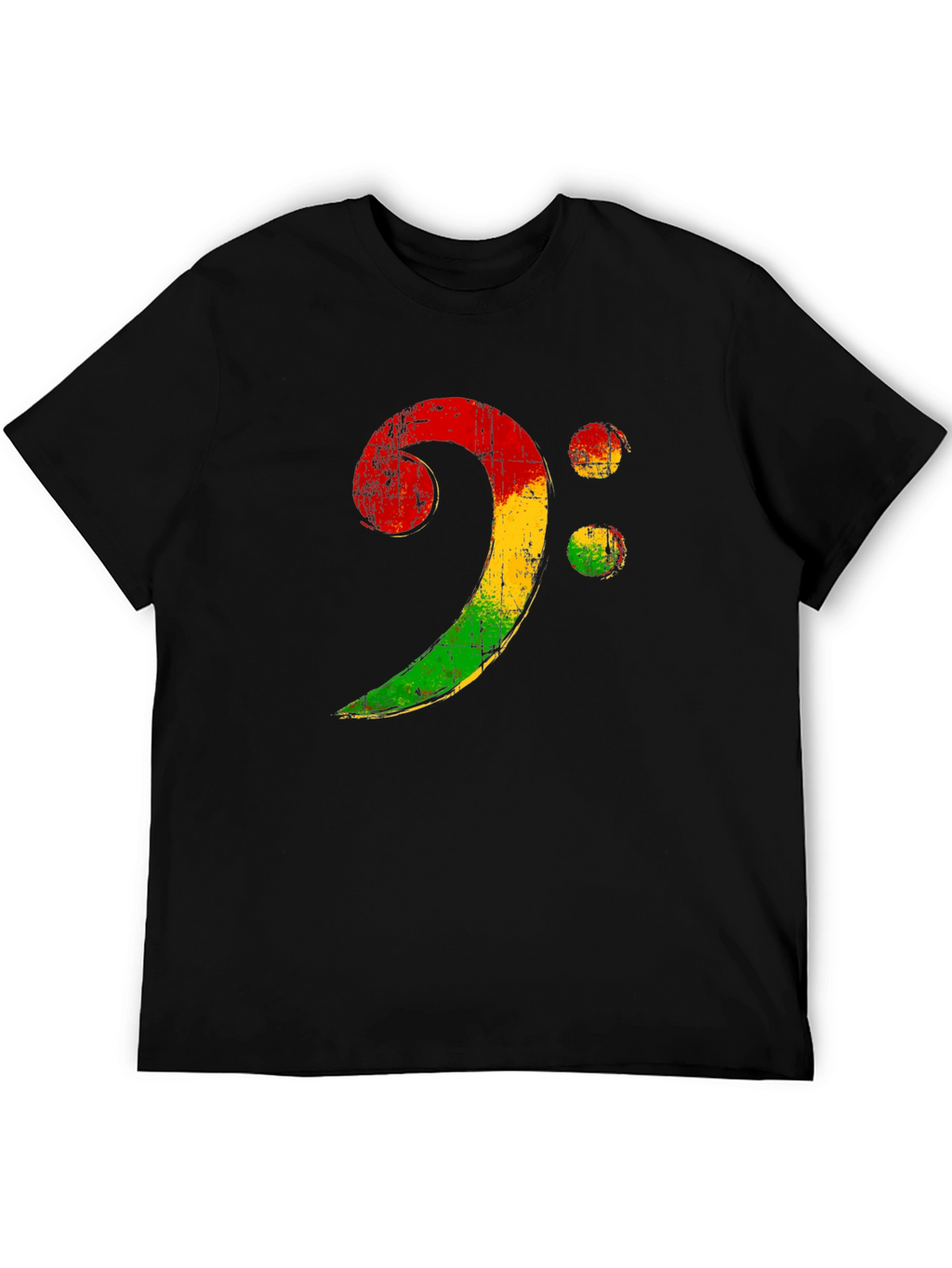 Rasta Bass Clef T-Shirt - Music Reggae Style