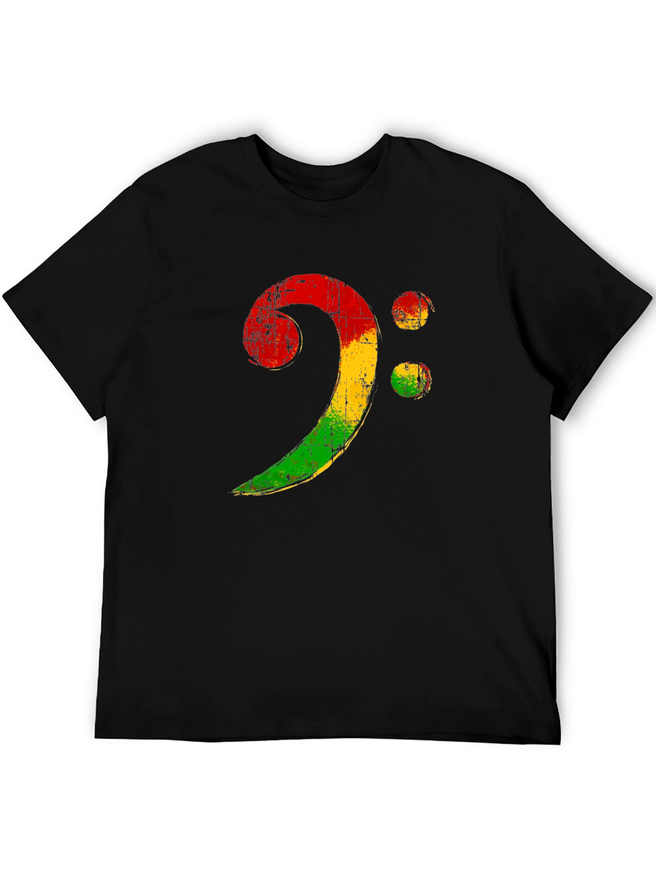 Rasta Bass Clef T-Shirt - Music Reggae Style