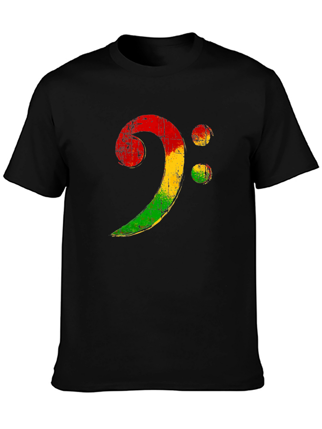 Rasta Bass Clef T-Shirt - Music Reggae Style