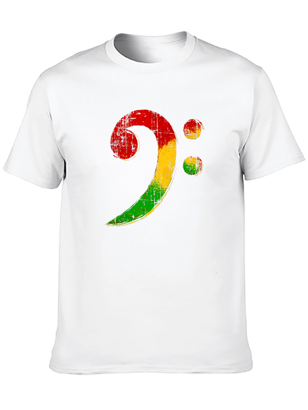 Rasta Bass Clef T-Shirt - Music Reggae Style