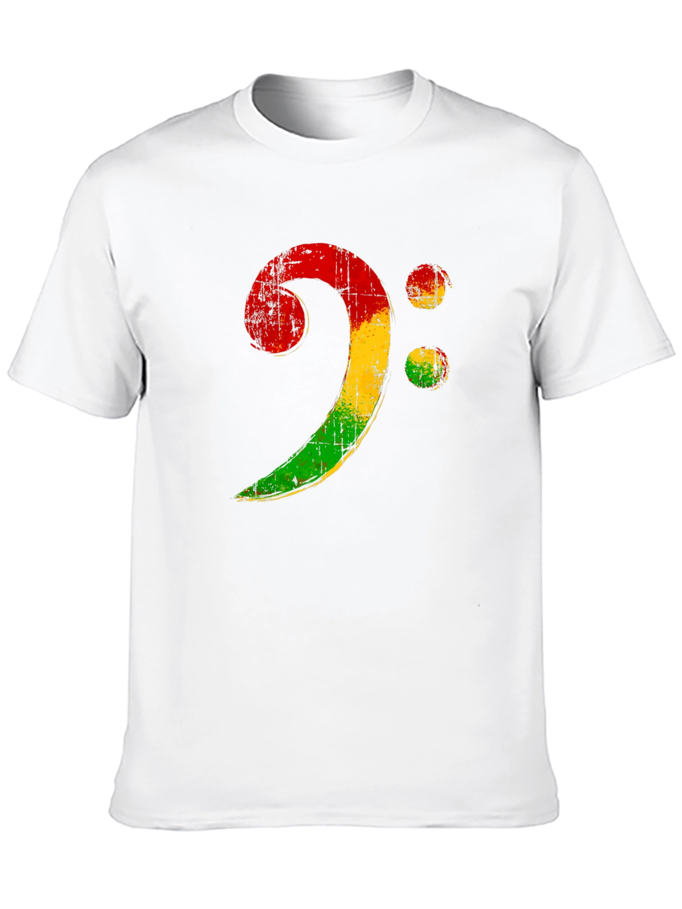 Rasta Bass Clef T-Shirt - Music Reggae Style