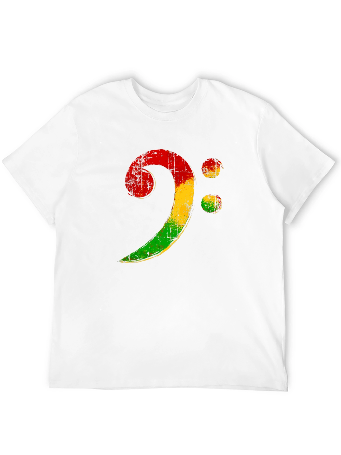 Rasta Bass Clef T-Shirt - Music Reggae Style