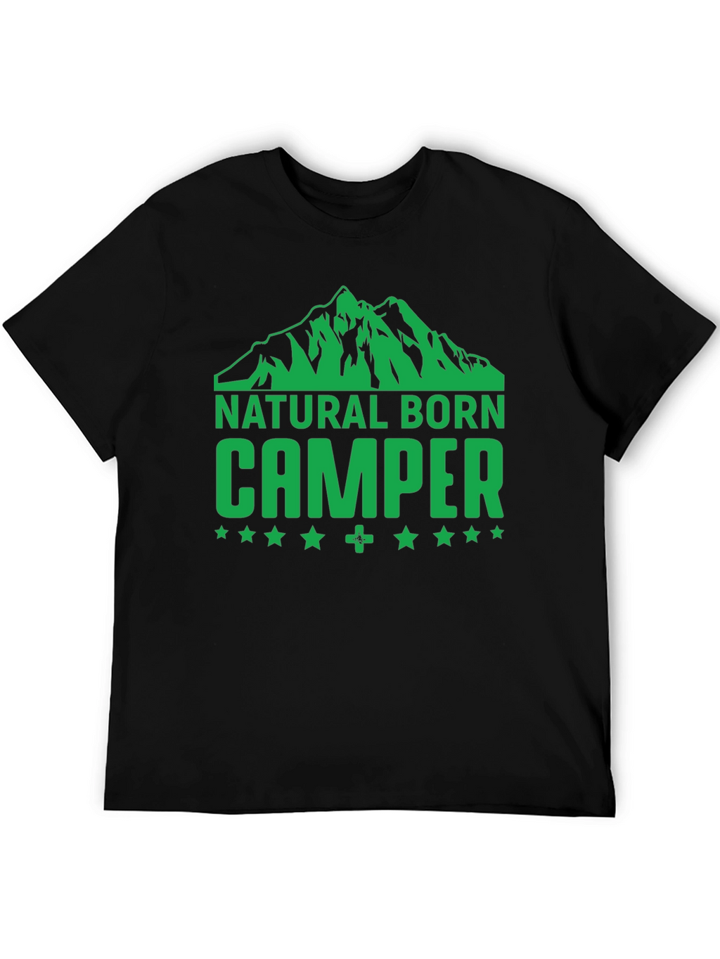 Natural Born Camper Graphic T-Shirt - Black