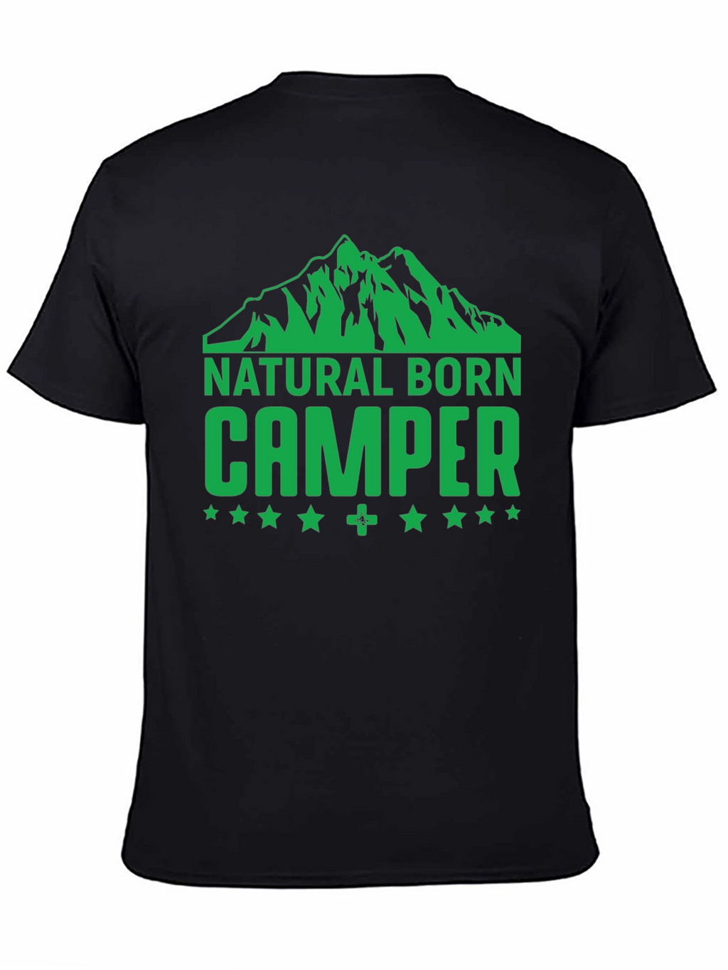 Natural Born Camper Graphic T-Shirt - Black