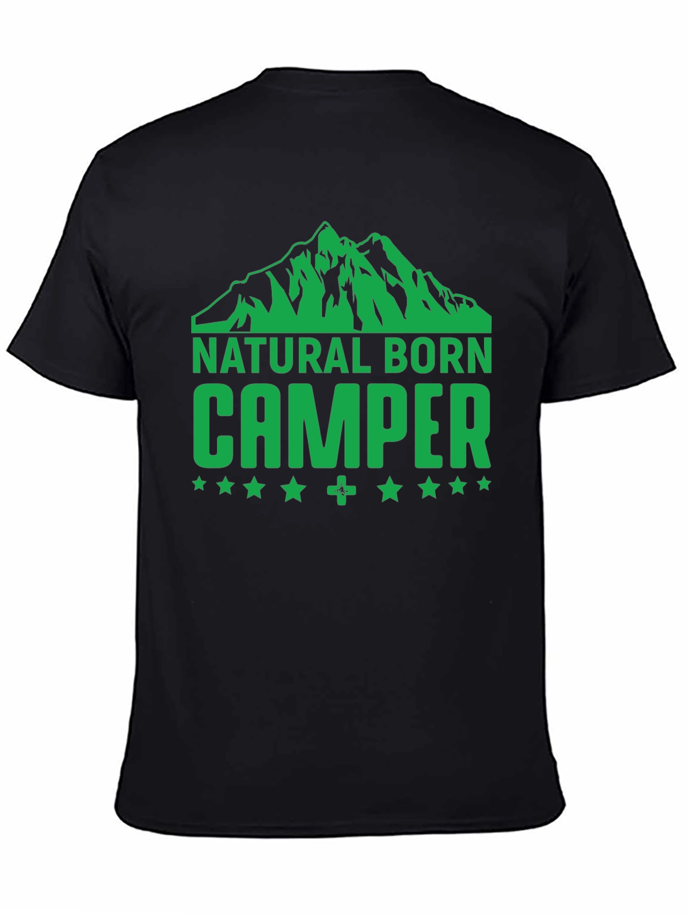 Natural Born Camper Graphic T-Shirt - Black