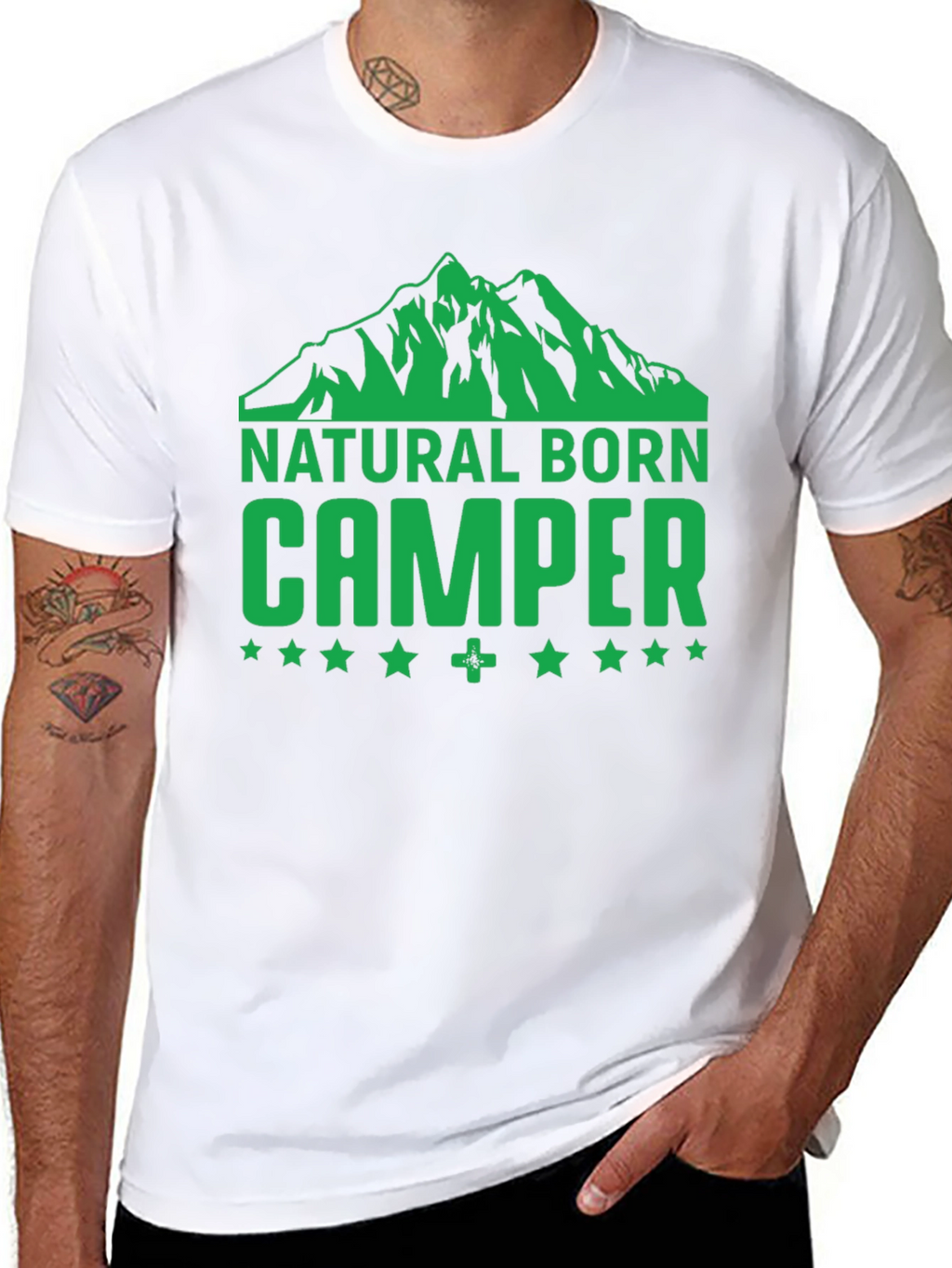 Natural Born Camper Graphic T-Shirt - Black