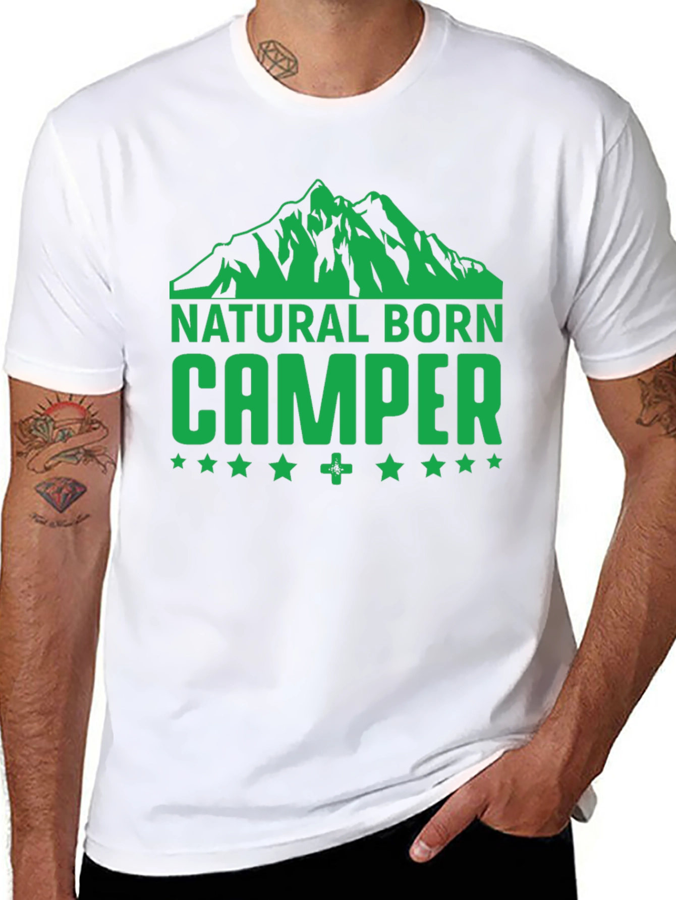 Natural Born Camper Graphic T-Shirt - Black