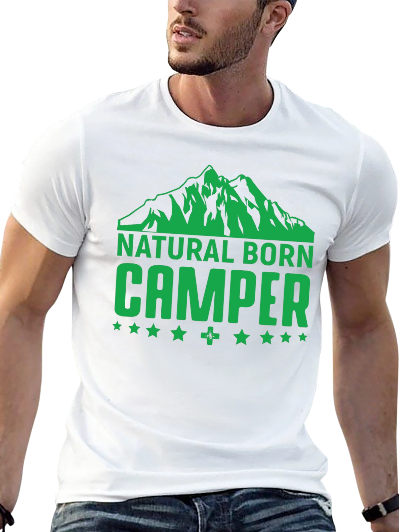 Natural Born Camper Graphic T-Shirt - Black