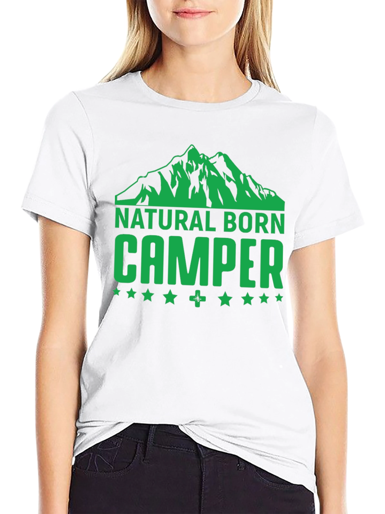 Natural Born Camper Graphic T-Shirt - Black