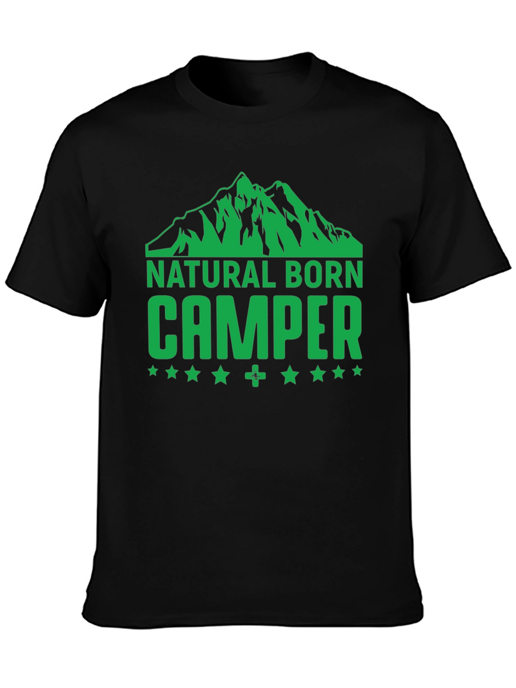 Natural Born Camper Graphic T-Shirt - Black