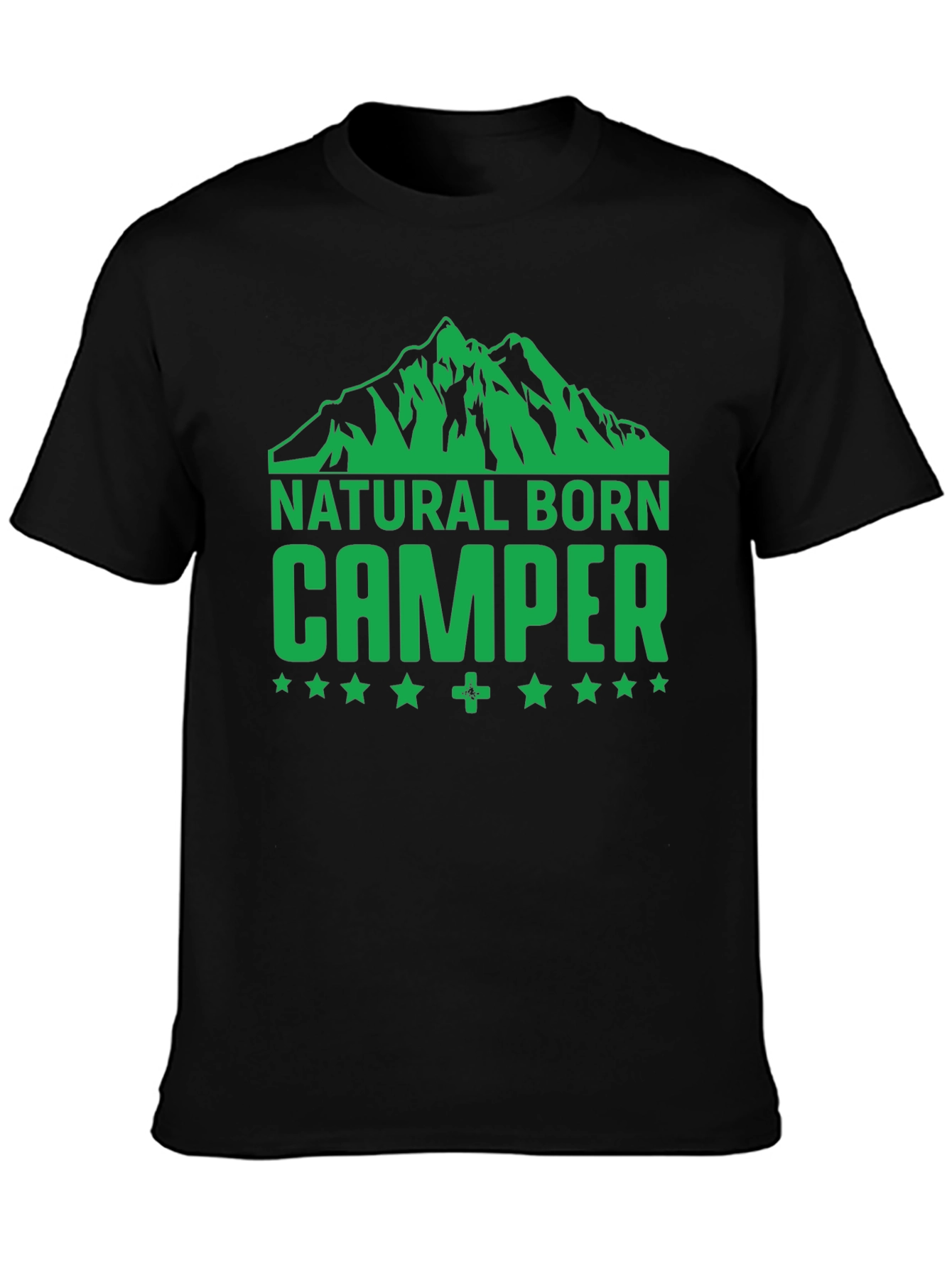 Natural Born Camper Graphic T-Shirt - Black