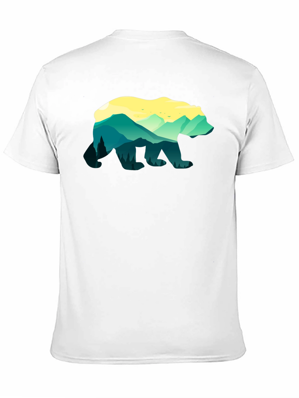 Nature Bear Graphic Tee - Unisex Black T-Shirt