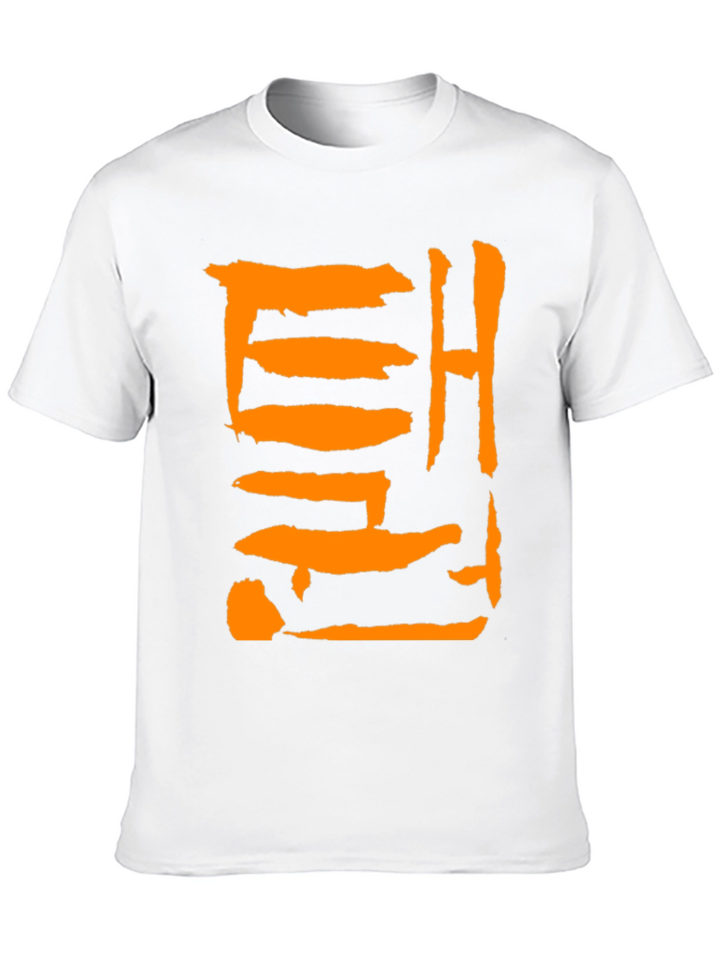 Trendy Black Tee with Bold Graphic Print