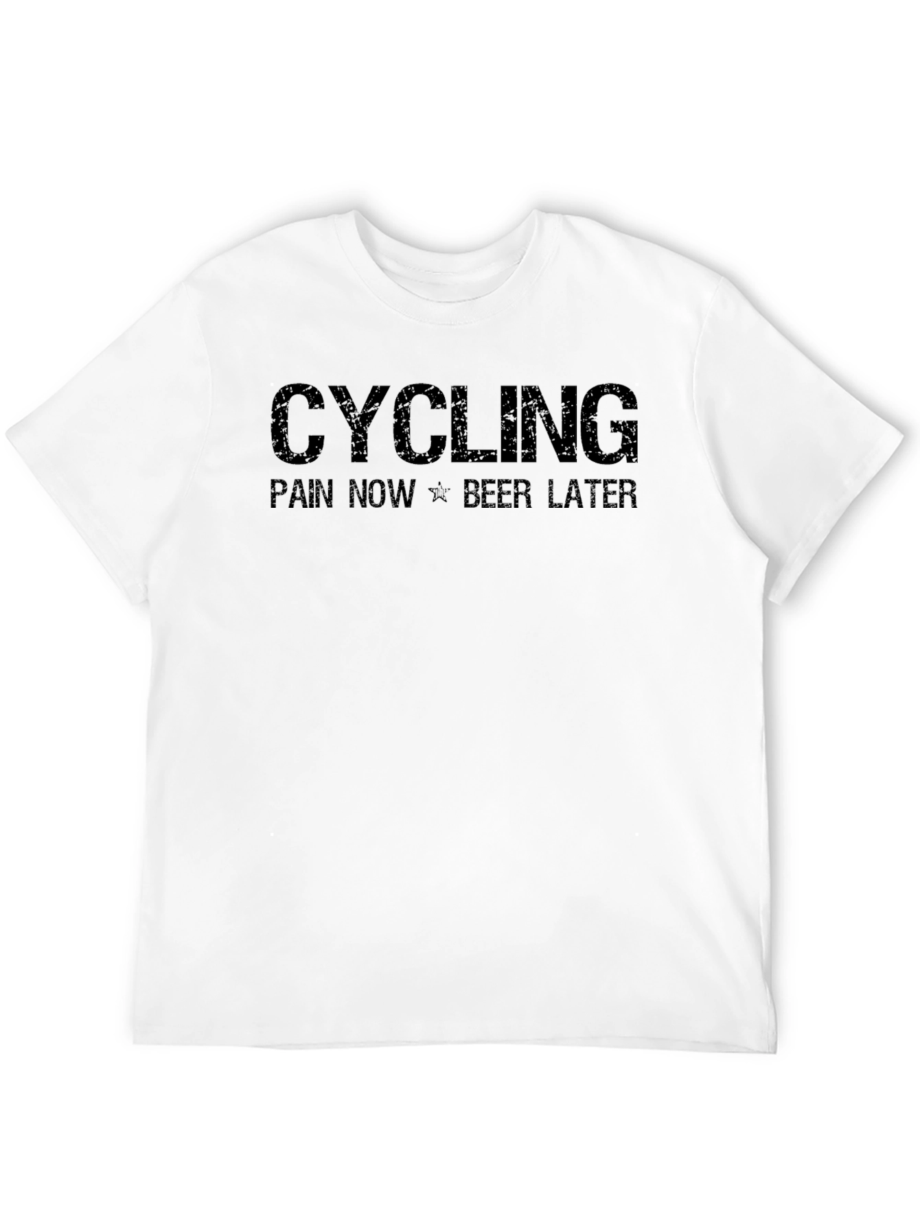 Cycling Pain Now Beer Later Mens T-Shirt
