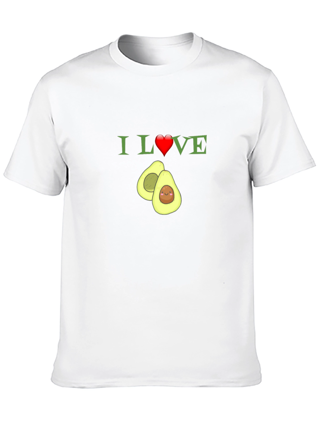 I Heart Avocado T-Shirt Funny Fruit Tee