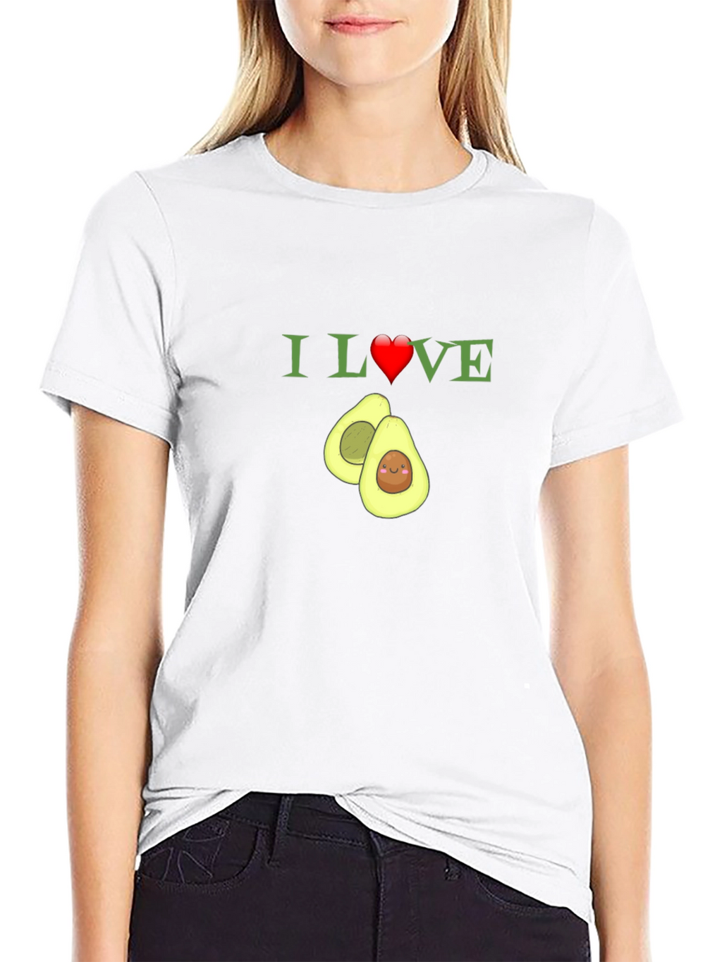 I Heart Avocado T-Shirt Funny Fruit Tee
