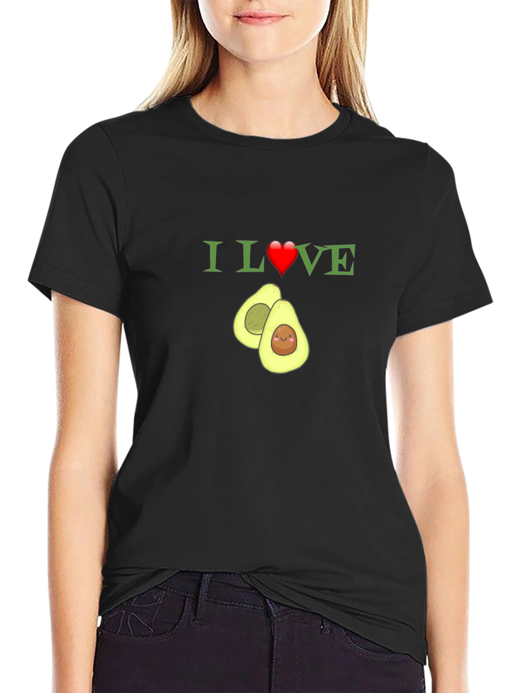 I Heart Avocado T-Shirt Funny Fruit Tee