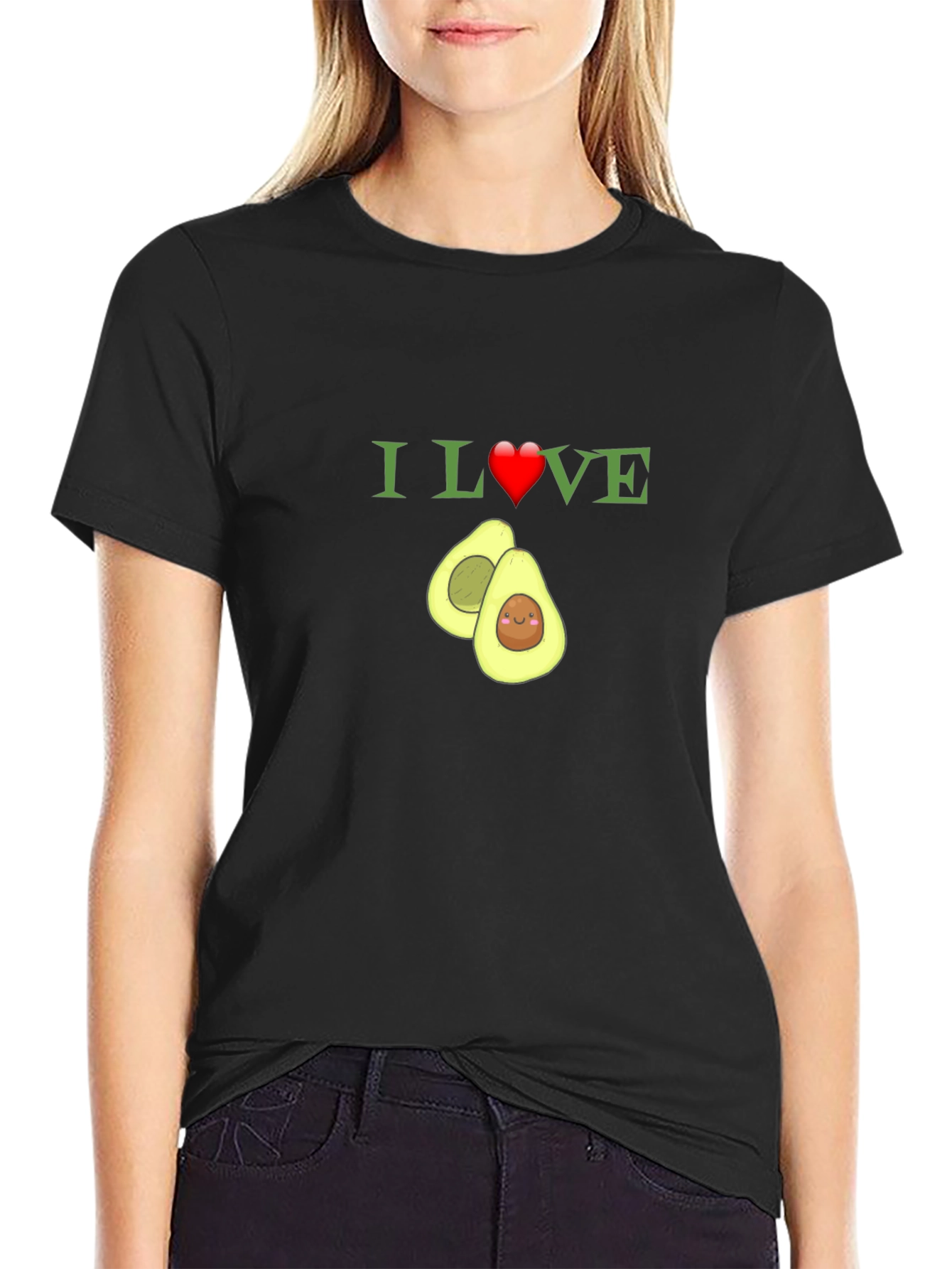 I Heart Avocado T-Shirt Funny Fruit Tee