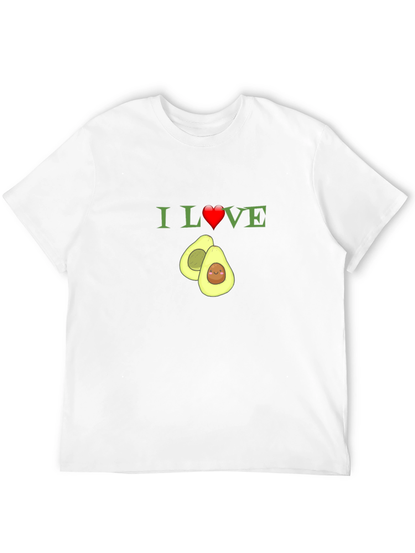 I Heart Avocado T-Shirt Funny Fruit Tee