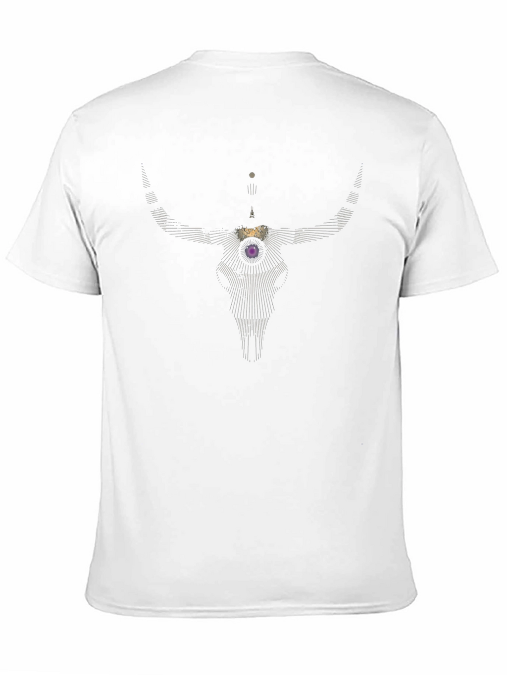 Geometric Bull Skull Graphic Tee