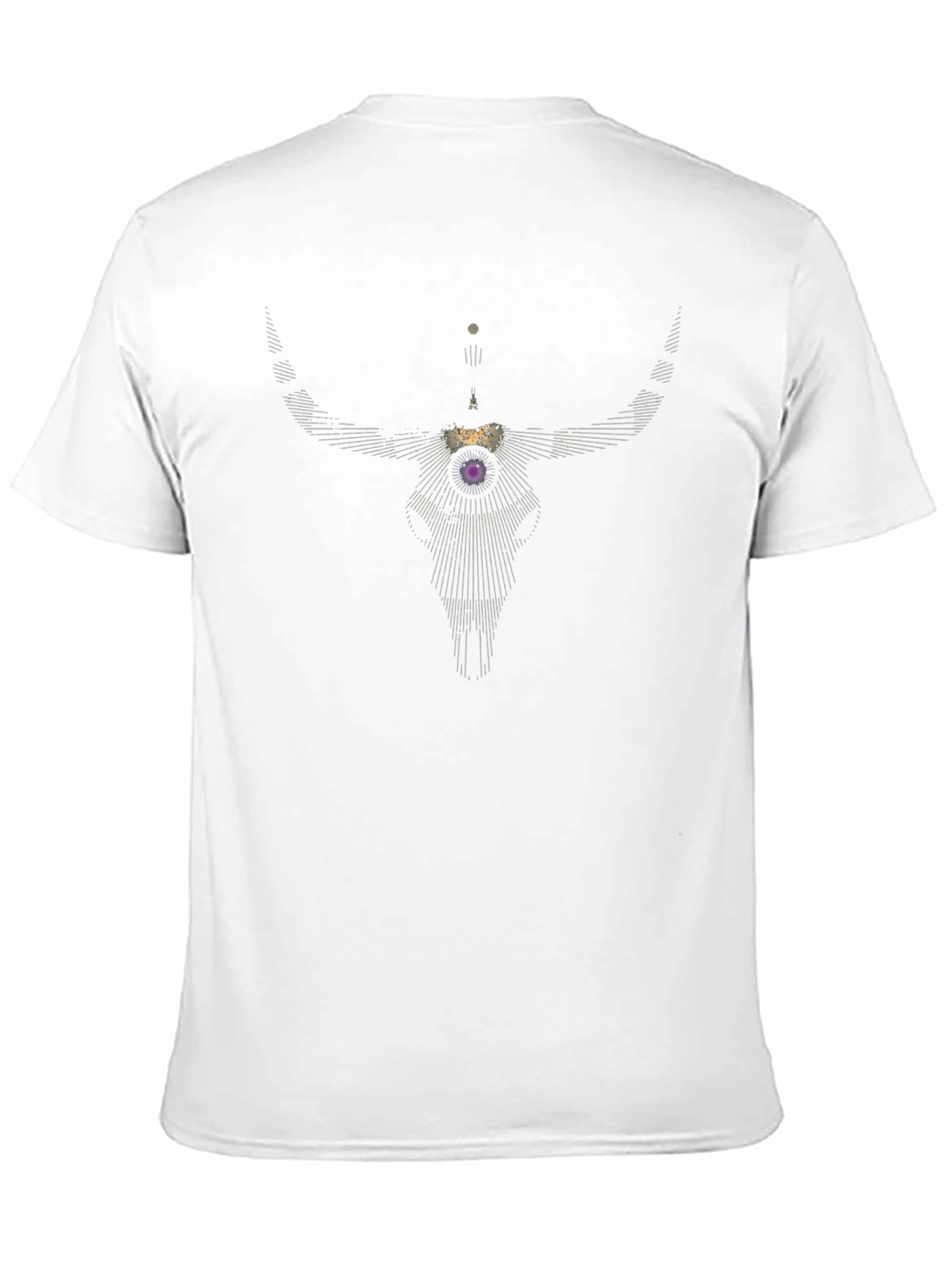 Geometric Bull Skull Graphic Tee