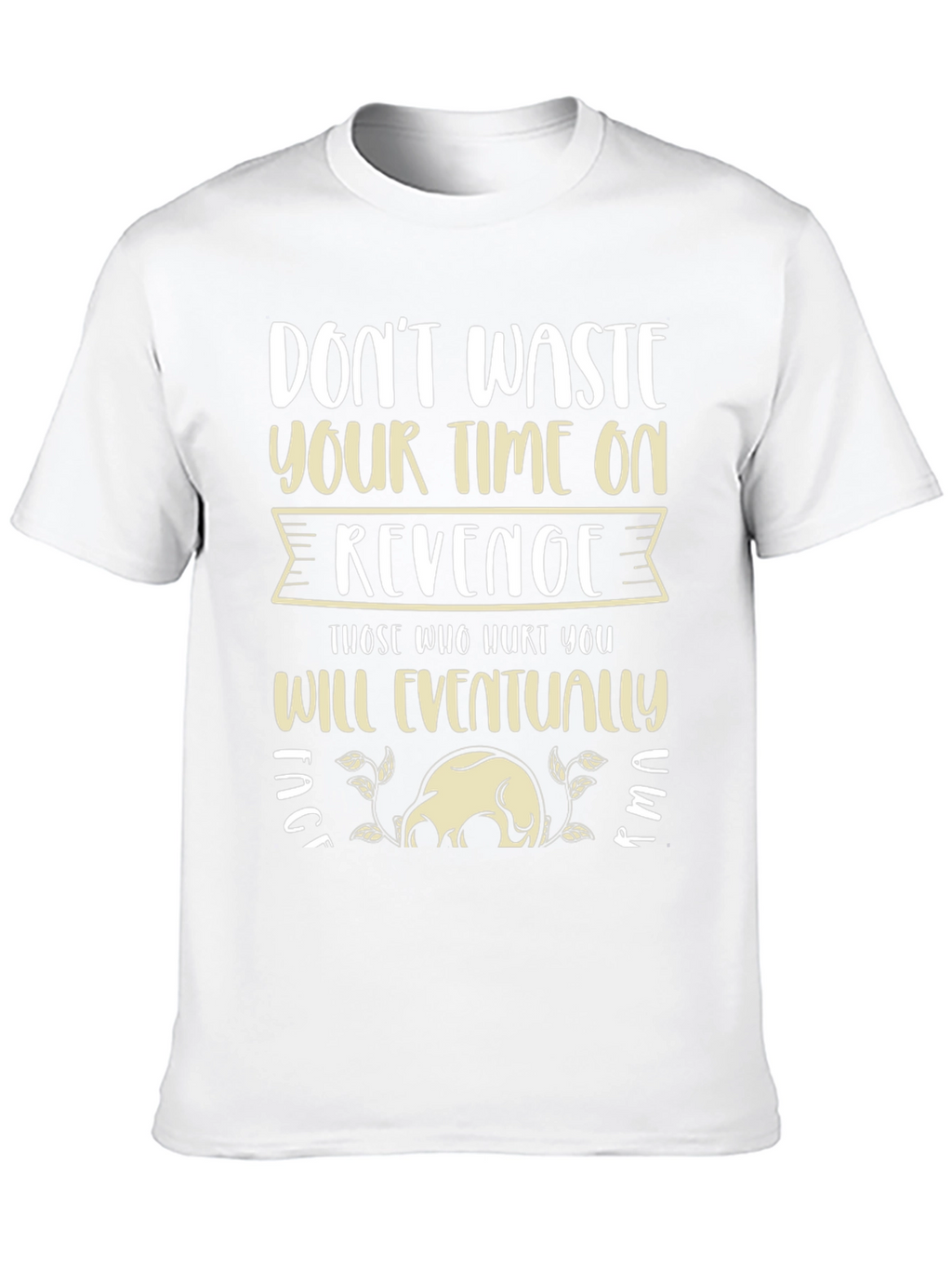 Revenge Slogan Graphic Tee - Relaxed Fit